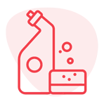 Ícone produtos de limpeza